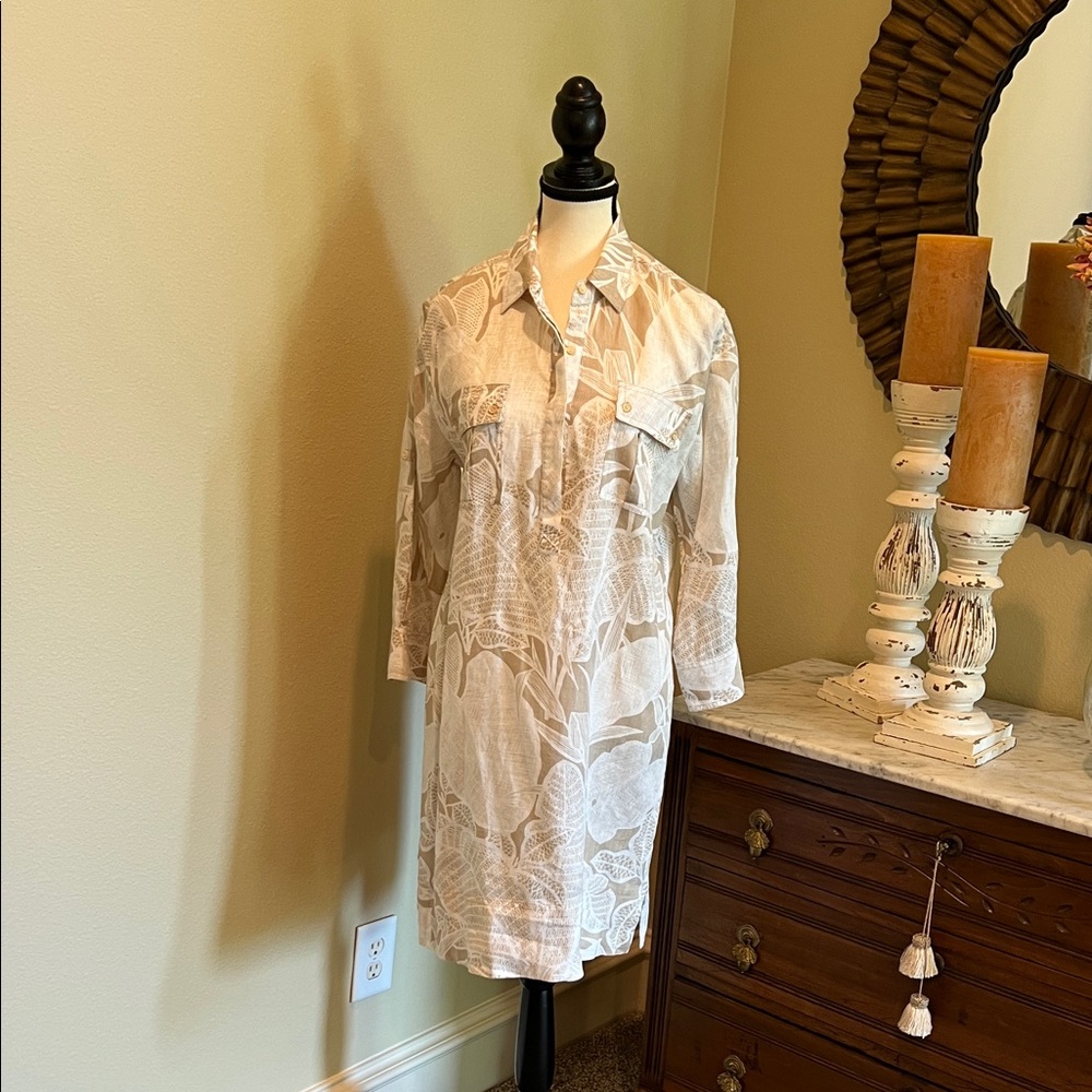 Tommy Bahama Cream Floral Dress